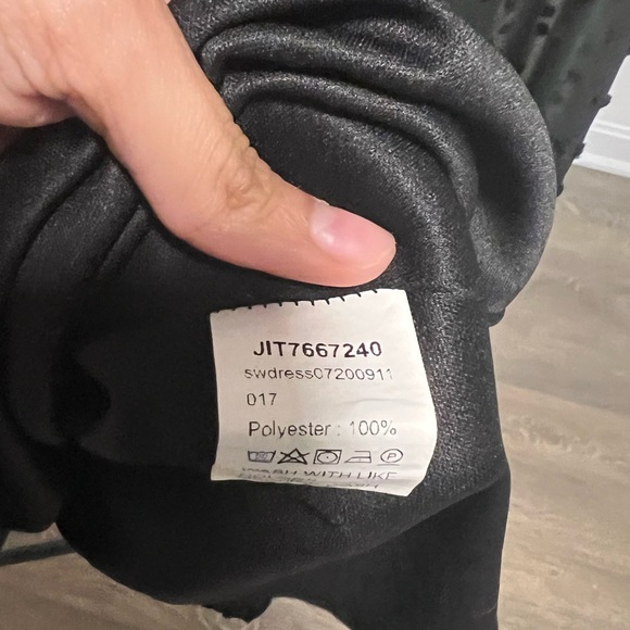 Ruched Bust Lantern Sleeve Swiss dot dress Size M - Picture 4 of 5